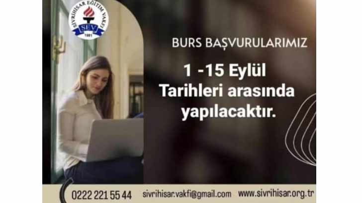 Sivrihisar Eğitim Vakfı Bursu Başvuruları
