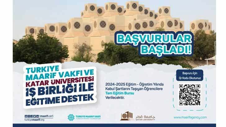 Türkiye Maarif Vakfı Katar Üniversitesi Bursu Başvuruları