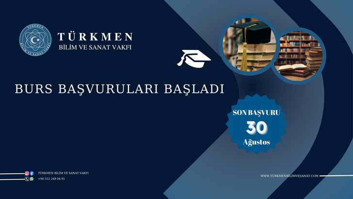 Türkmen Bilim Ve Sanat Vakfı Bursu Başvurusu