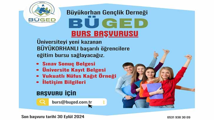 BÜGED Burs Başvuruları