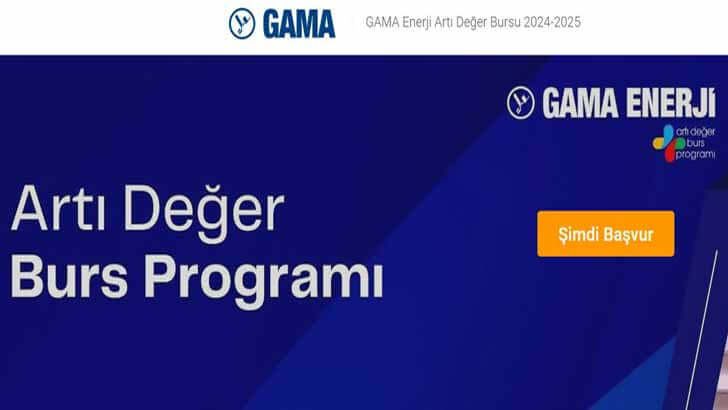 GAMA Enerji Burs Başvuruları