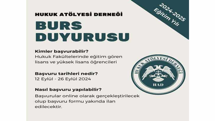Hukuk Atölyesi Derneği Bursu Başvuruları