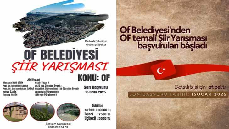 Of Belediyesi Şiir Yarışması