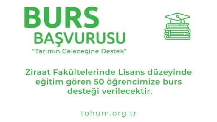 Tohum Yetiştiricileri Alt Birliği TYAB Bursu Başvurusu