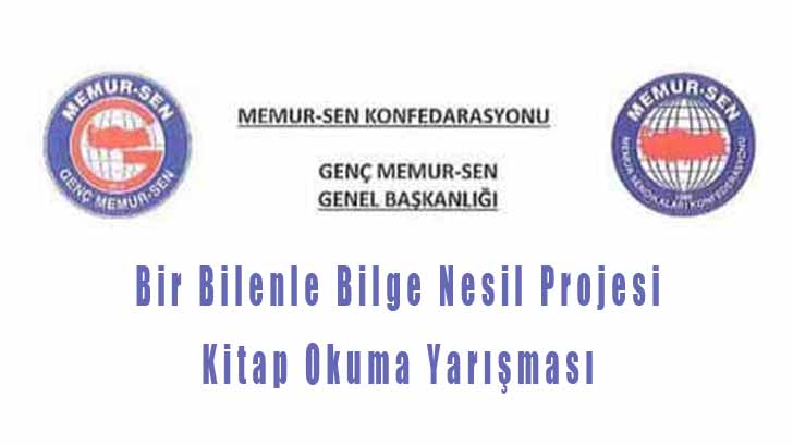 Genç Memur-Sen Bir Bilenle Bilge Nesil Projesi Kitap Okuma Yarışması
