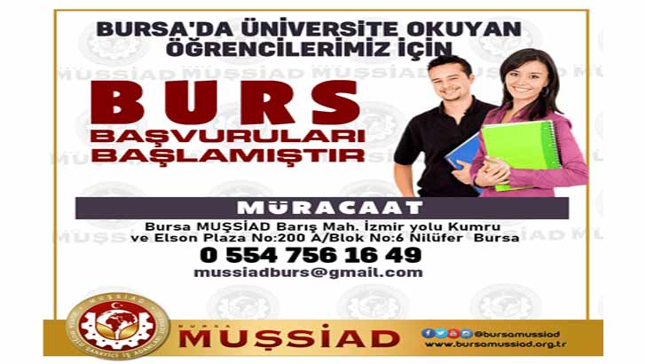 Bursa MUŞSİAD Bursu Başvuruları