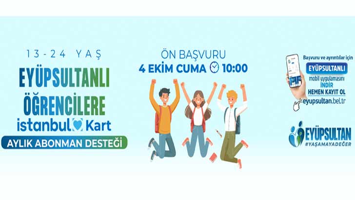 Eyüpsultan Belediyesi Aylık İstanbul Kart Ulaşım Desteği
