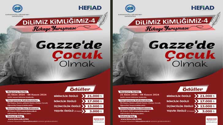 Gazze’de Çocuk Olmak Konulu Hikaye Yarışması