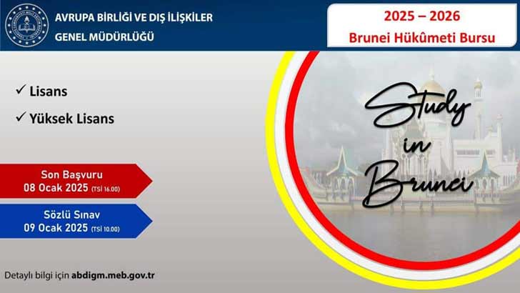 Brunei Hükümet Bursu Başvuruları