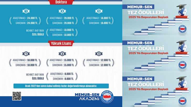 Memur-Sen Tez Ödülleri 2025
