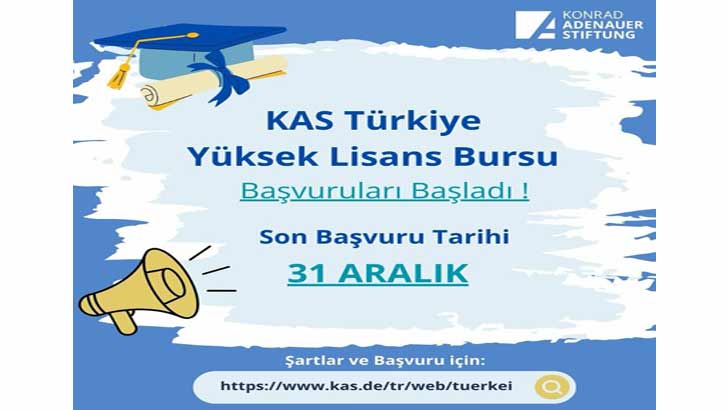 Konrad Adenauer Stiftung Derneği Türkiye Temsilciliği Bursu