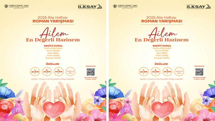 TDV İLKSAY Aile Haftası Roman Yarışması