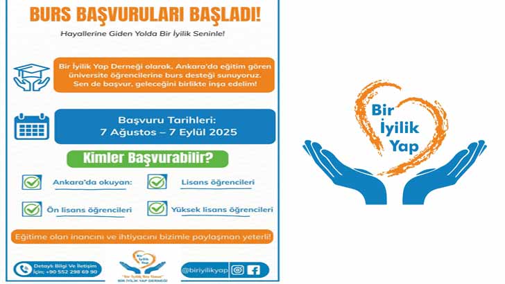 Bir İyilik Yap Derneği Burs Başvuruları