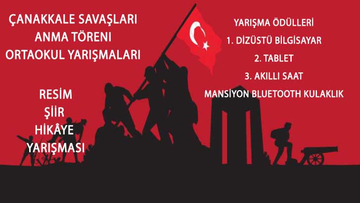 Çanakkale Savaşları Anma Töreni Ortaokul Yarışmaları