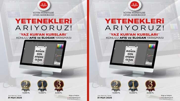 Diyanet Yaz Kur’an Kursları Afiş Ve Slogan Yarışması