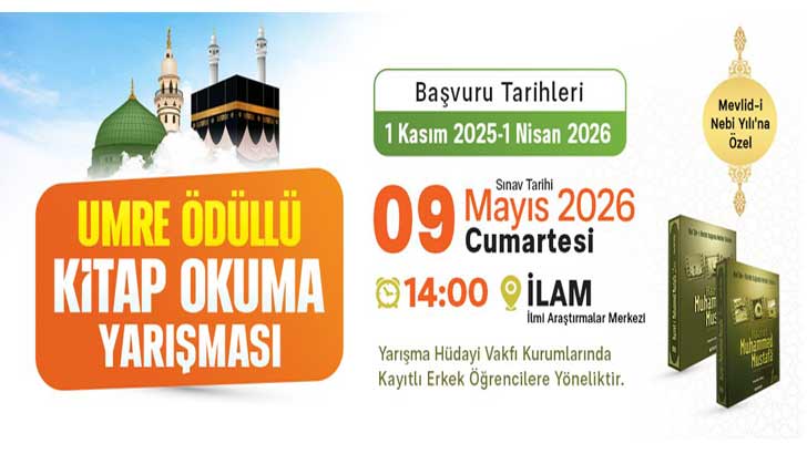 Hüdayi Kültür Sanat Umre Ödüllü Kitap Okuma Yarışması