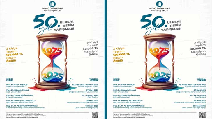 İnönü Üniversitesinin Kuruluşunun 50 Yılı Ulusal Resim Yarışması