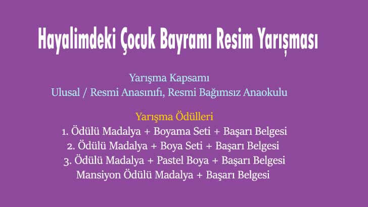 Hayalimdeki Çocuk Bayramı Resim Yarışması