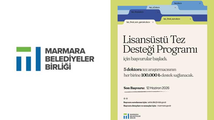 Marmara Belediyeler Birliği Lisansüstü Burs Başvurusu 2026