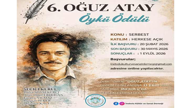 İnebolu Kültür Ve Sanat Derneği Oğuz Atay Öykü Ödülü 2026