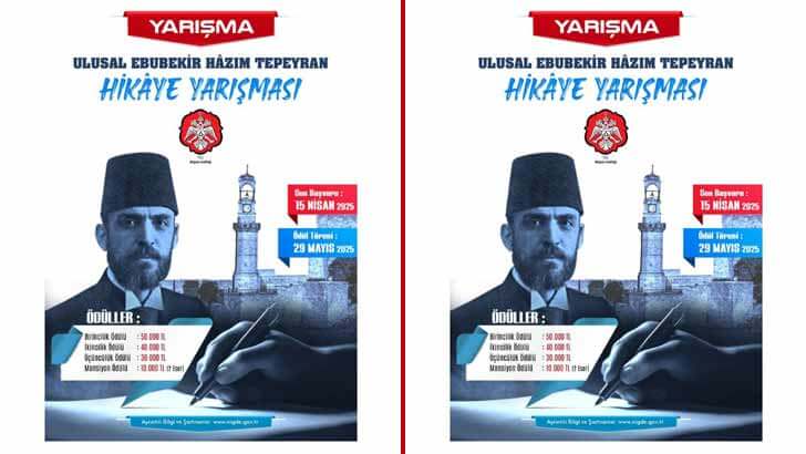 Niğde Valiliği Ulusal Ebubekir Hâzım Tepeyran Hikaye Yarışması