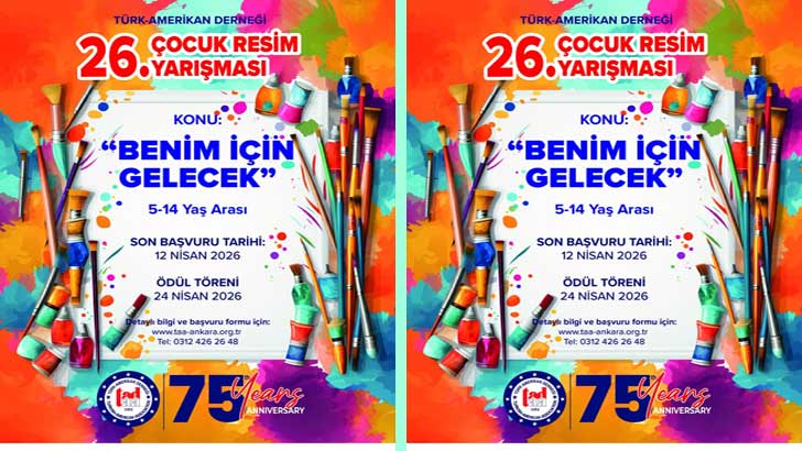 Türk Amerikan Derneği 23 Nisan Çocuk Resim Yarışması 2026