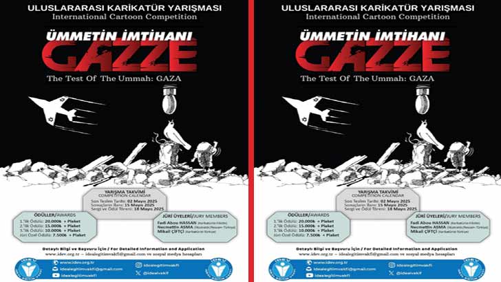 İdev Ümmetin İmtihanı Gazze Uluslararası Karikatür Yarışması