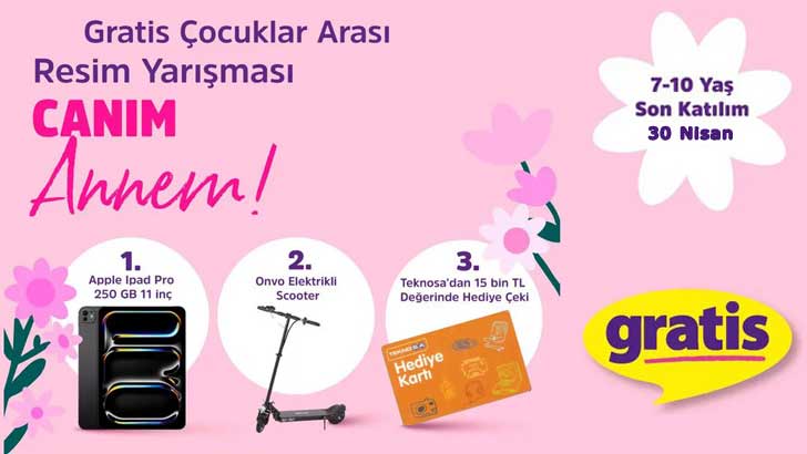 Gratis Çocuklar Arası Resim Yarışması 2026