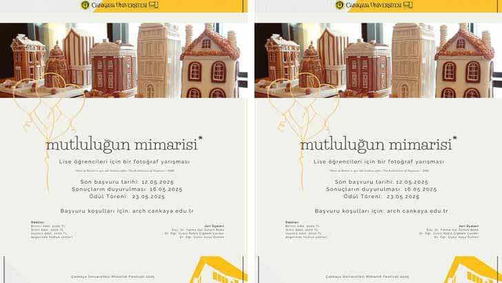 Çankaya Üniversitesi Mutluluğun Mimarisi Fotoğraf Yarışması