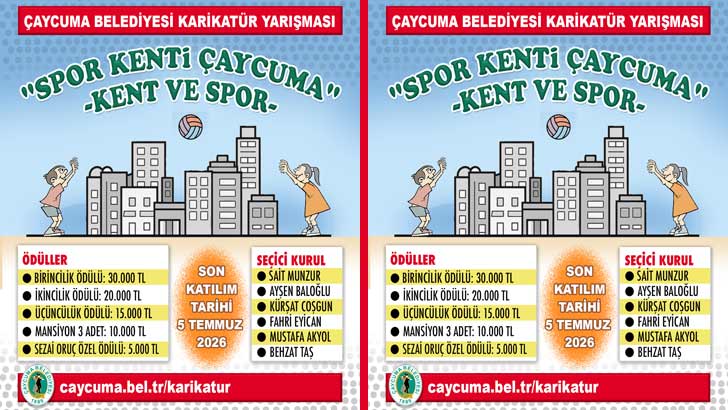 Çaycuma Belediyesi Karikatür Yarışması 2026