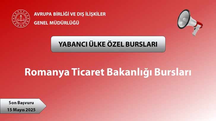 Romanya Yatırım Ve Dış Ticaret Ajansı Bursu Başvuruları