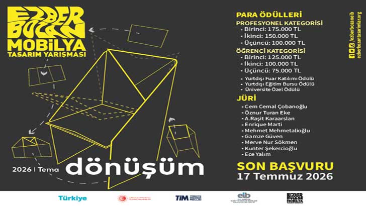 6. Ege İhracatçı Birlikleri Ezber Bozan Mobilya Tasarım Yarışması 2026