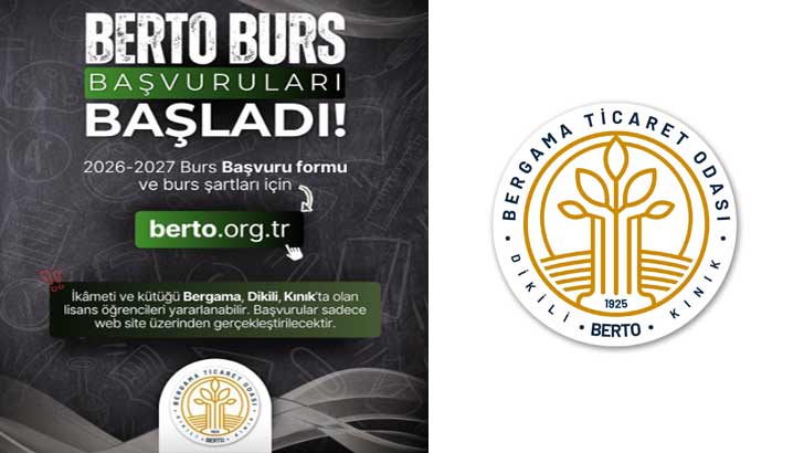 BERTO Bergama Ticaret Odası Bursu Başvurusu 2026-2027