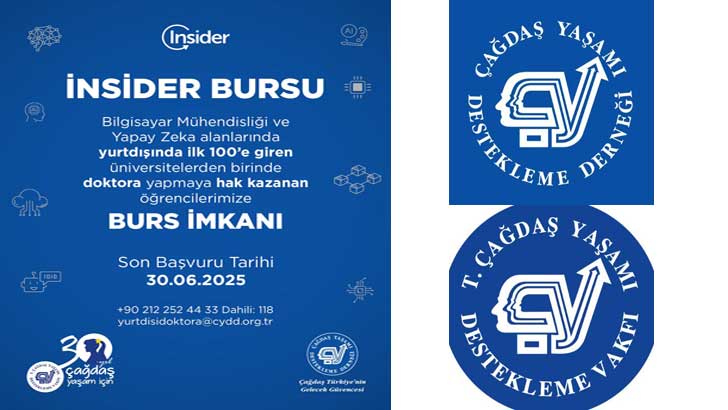 ÇYDD Çağdaş Yaşam İNSİDER Bursu Başvurusu
