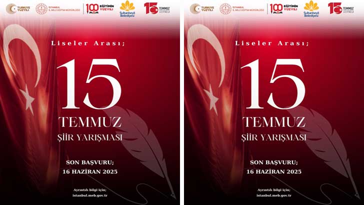 İstanbul İl Milli Eğitim Müdürlüğü 15 Temmuz Şiir Yarışması