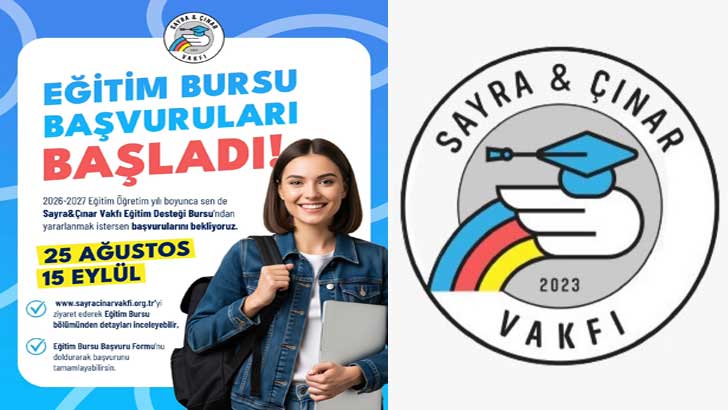Sayra Ve Çınar Vakfı Burs Başvuruları 2026-2027