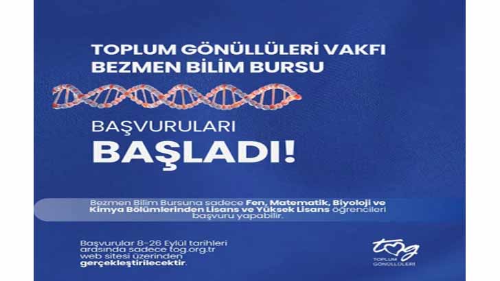 TOG Bezmen Bilim Burs Fonu Başvurusu