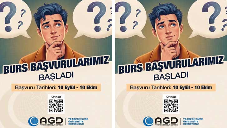AGD Anadolu Gençlik Derneği Trabzon Şubesi Bursu Başvuruları