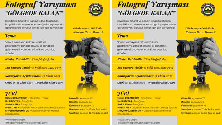 Diyarbakır Ticaret Ve Sanayi Odası Fotoğraf Yarışması