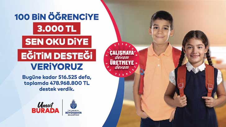İBB Eğitim Yardımı Burs Başvurusu Sen Oku Diye