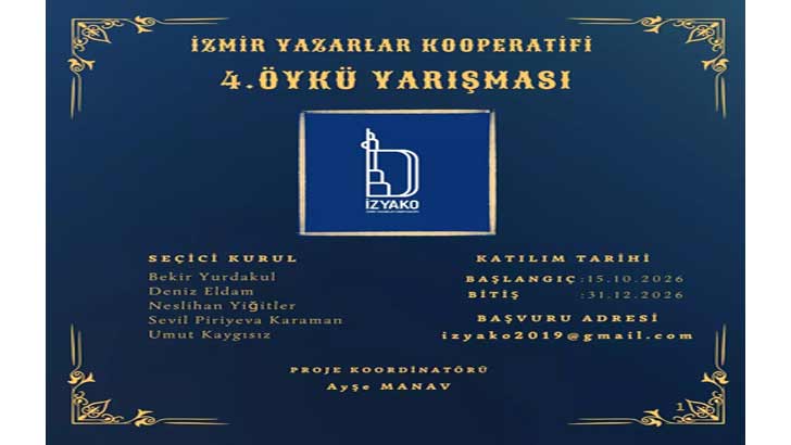İzmir Yazarlar Kooperatifi Öykü Yarışması