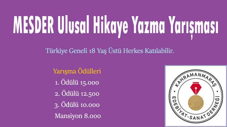 MESDER Ulusal Hikaye Yazma Yarışması