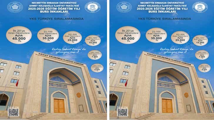 NEÜ İlahiyat Fakültesi YKS Sıralama Bursu