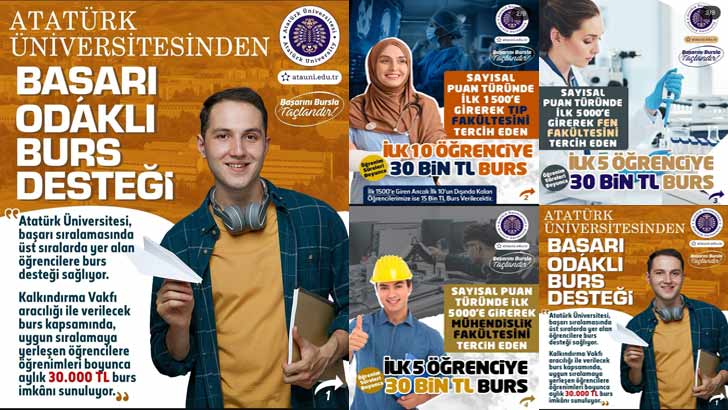 Atatürk Üniversitesi YKS Başarı Bursu