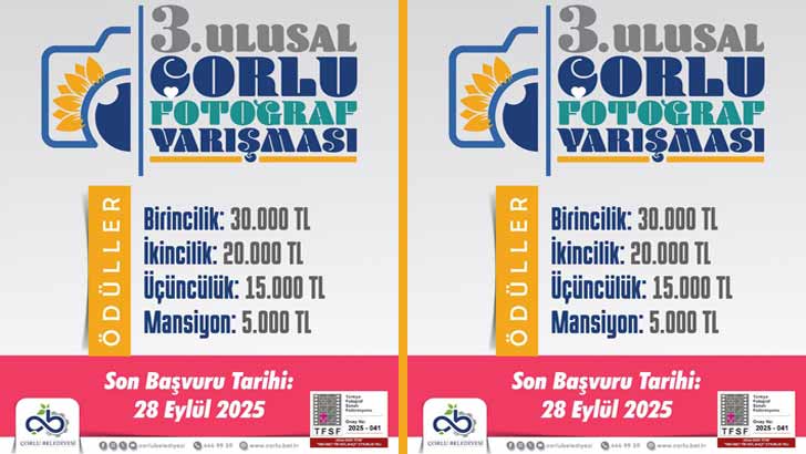 Çorlu Belediyesi Ulusal Fotoğraf Yarışması