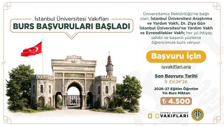 İstanbul Üniversitesi Vakıfları Burs Başvuruları