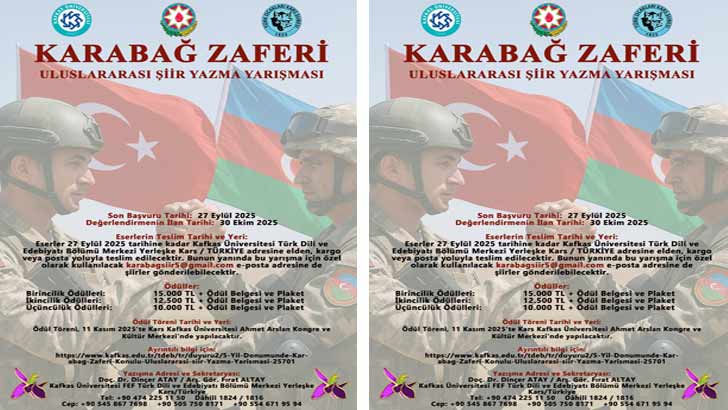 Karabağ Zaferi Uluslararası Şiir Yarışması