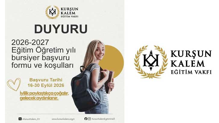 Kurşun Kalem Eğitim Vakfı Burs Başvurusu 2026-2027