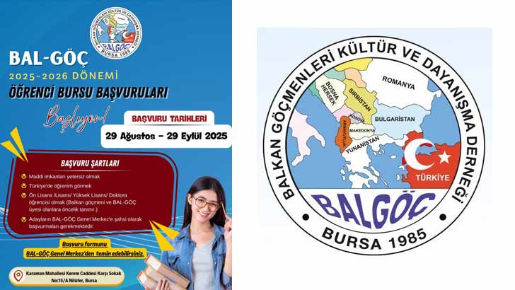 Balkan Göçmenleri Derneği Burs Başvuruları 2025-2026