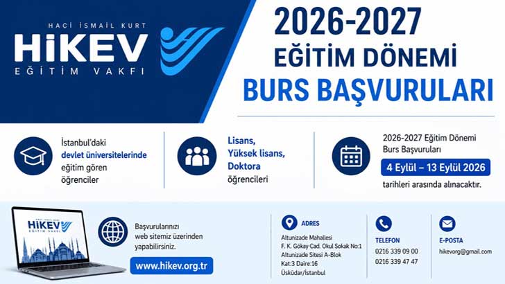 Hacı İsmail Kurt Eğitim Vakfı HİKEV Bursu Başvurusu